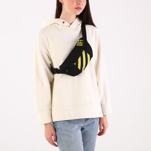 Сумка поясная, отдел на молнии, чёрная