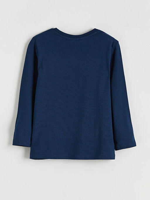 Bisiklet Yaka Sonic Bask?l? Erkek ?ocuk Pijama Tak?m?