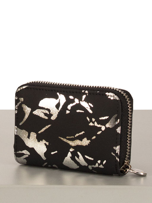 LACCOMA кредитница LA-6377-черный-серебристый натуральная кожа  фото 2