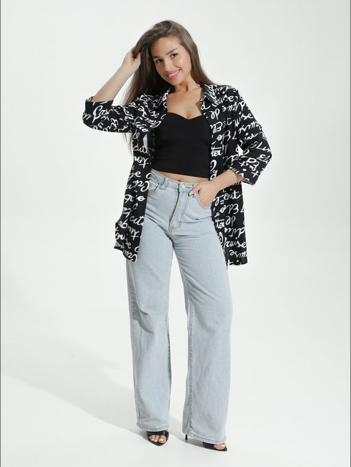 Жанетта туника женская (полоса синий) - Lovetex фото 92