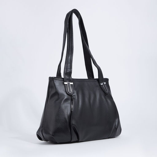 Сумка-тоут на молнии, цвет чёрный - Simaland фото 3