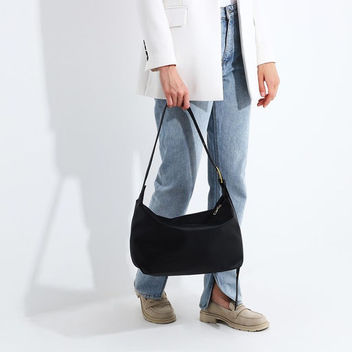 Сумка-мешок на молнии цвет чёрный - Simaland фото 6