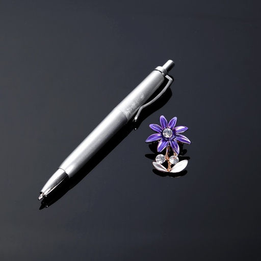 Цена за 2 шт. Набор подарочный 2в1 (ручка, брошка) микс - Simaland фото 2