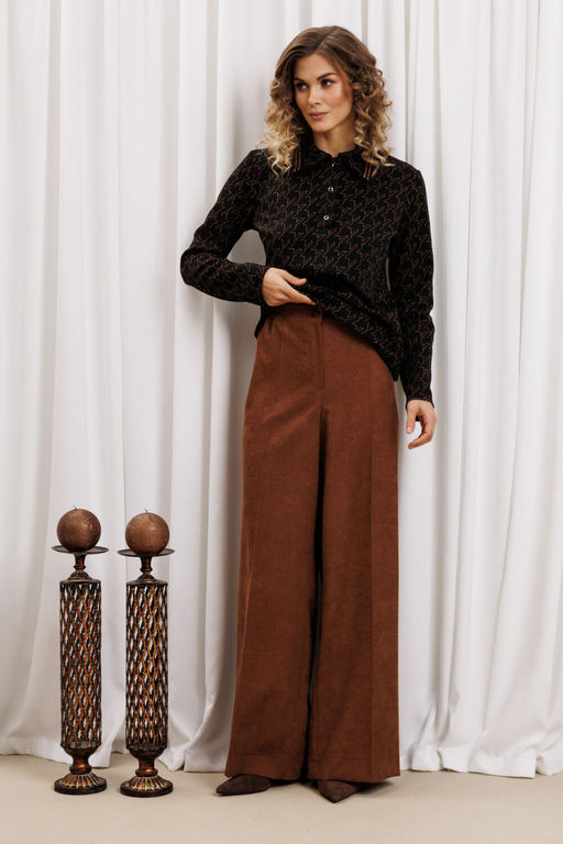 Костюм Gizart 5436 черный-медь, коричневый