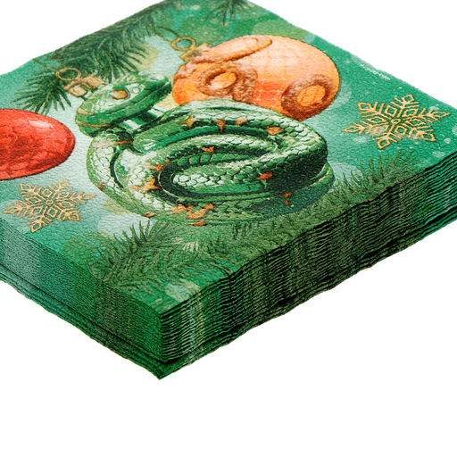 Салфетки бумажные «С Новым годом: игрушки», двухслойные, 33×33 см 20 шт.