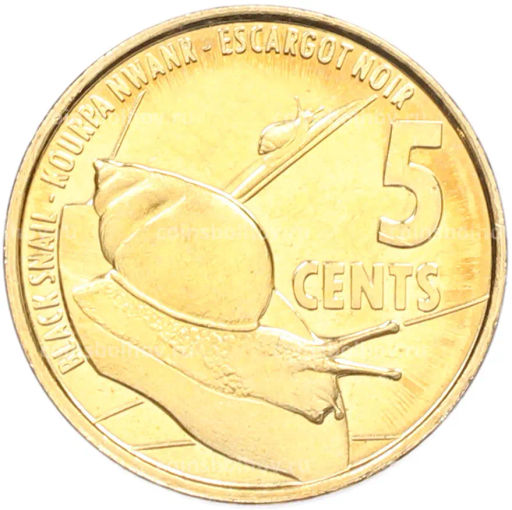 Монета 5 центов 2016 года Сейшелы