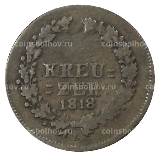 1/4 крейцера 1818 года L Германские государства  Нассау