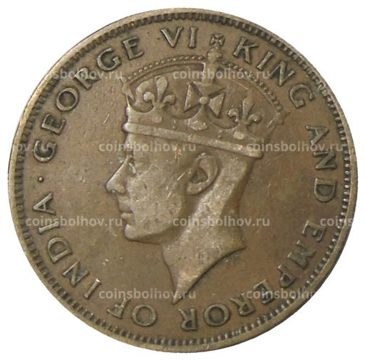 Монета 1 цент 1947 года Британский Гондурас