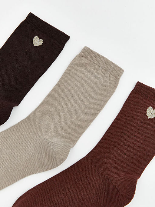 Kalp Nak??l? Kad?n Soket ?orap 5li