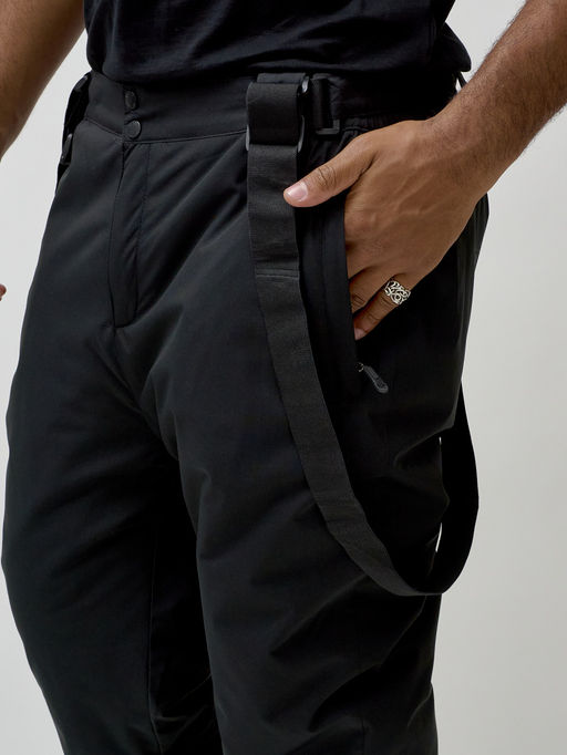 Горнолыжный костюм мужской зимний желтого цвета 372J