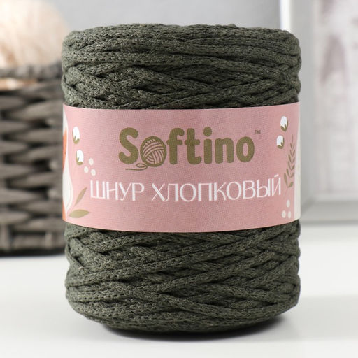 Шнур для вязания без сердечника 70% хлопок, 30% полиэстер ширина 3мм 100м/16010гр (131) - Softino фото 4