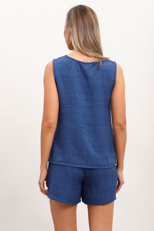 Костюм с шортами КЖ-001 Лен