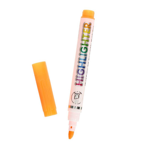 Цена за 6 шт. Маркер-текстовыделитель, наконечник скошенный 4 мм, оранжевый