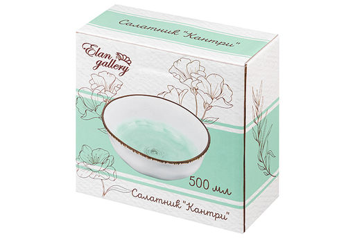 Салатник 14*14*5,5 см 500 мл Кантри бирюзовый - Elan gallery фото 11