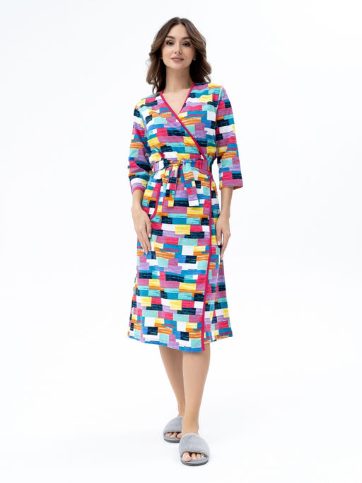 Халат хлопок 100%,мульти - Binita фото 2