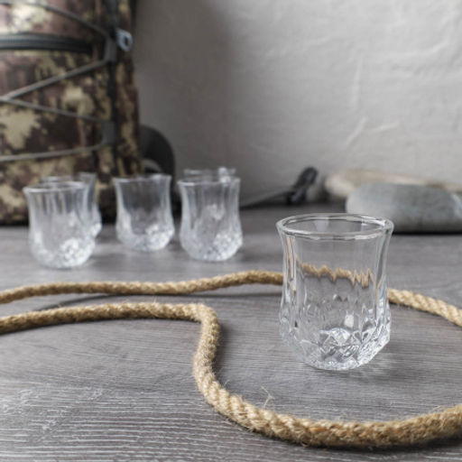 Стопка 6 штук 40 мл резная / 8701 /уп 24/ - Галеонтрейд фото 3