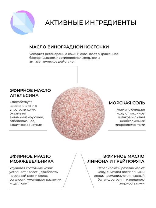 Бомбочка для ванны Ягодная - Siberina фото 5