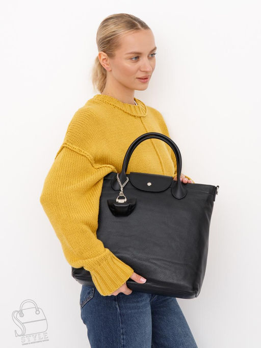 Сумка женская кожаная 1006LP black Polina&Eiterou в Новосибирске