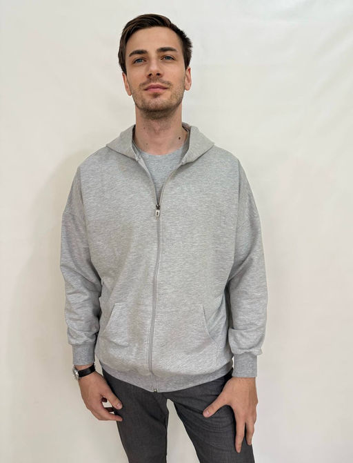 KM1854 Толстовка и футболка OVER SIZE (плотный хлопок) СВ_СЕРЫЙ/СВ_СЕРЫЙ