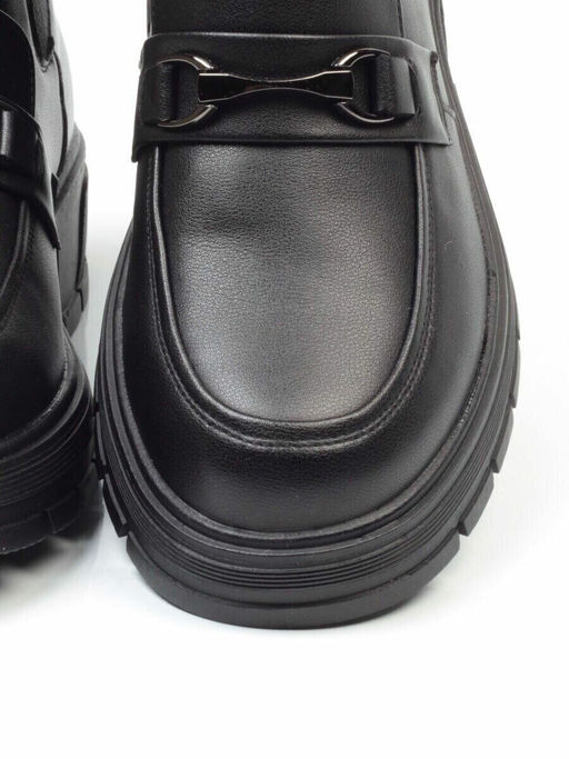 01-5251-1 BLACK Ботинки демисезонные (искусственная кожа, байка) - No name фото 15