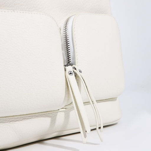 Сумка-тоут на молнии, 3 наружных кармана, цвет белый - Simaland фото 4
