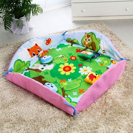 Игровой коврик для детей Манеж, диаметр 85 см, виды МИКС, Крошка Я  фото 4