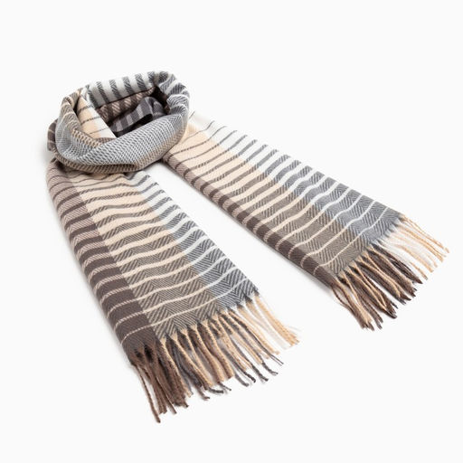 Палантин женский MINAKU цв. серый, размер 68*180 см  фото 3