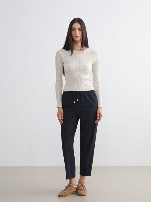 Beli Lastikli Havu? Kesim Kad?n Pantolon