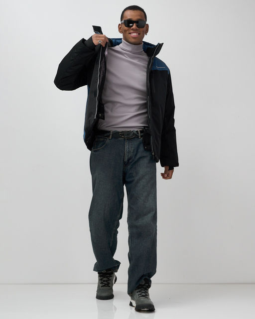 Горнолыжная куртка мужская зимняя черного цвета 7611Ch - Mtforce фото 13