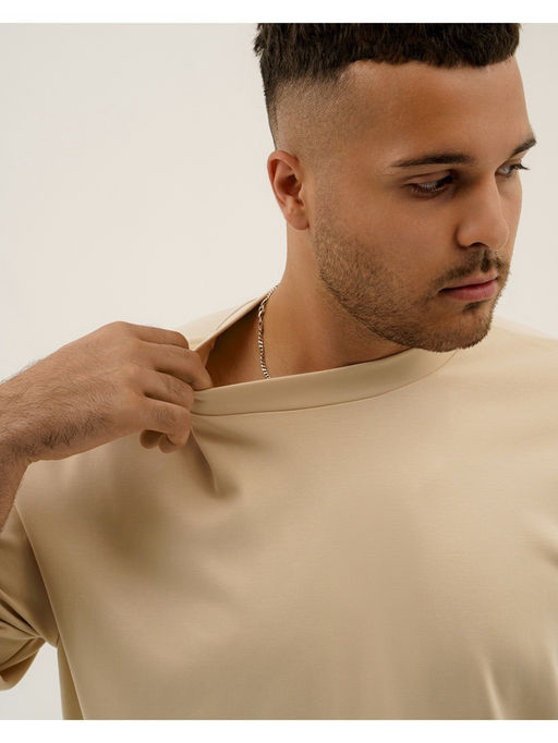 Футболка мужская MINAKU, размер XL, бежевая