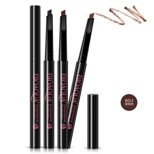 Карандаш для бровей с выкручивающимся стержнем (Темно - коричневый) - Bioaqua фото 2