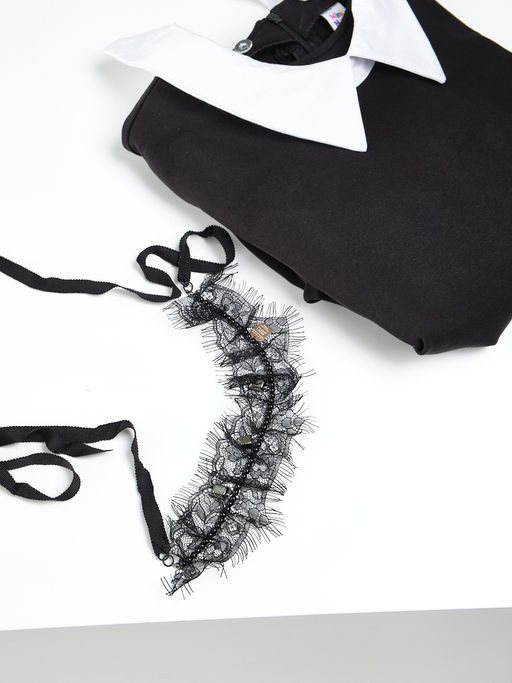 Чокер ажурный черный PR3638 черный - Mini maxi фото 6