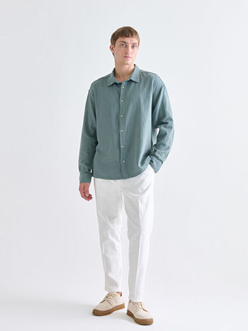 Rahat Kal?p Uzun Kollu Erkek G?mlek