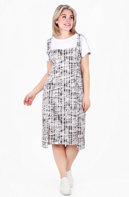 Платье Долли Х-479 (46-62) кулирка. Цвет в ассортименте - Лотос фото 6