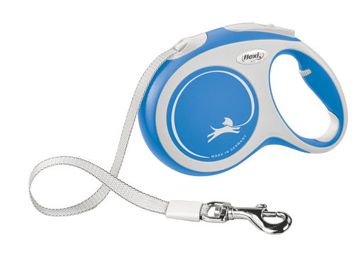 ВИА Рулетка-ремень для собак до 25кг, 5м, синяя (New Comfort M Tape 5m blue) CF20T5.251.BL.20