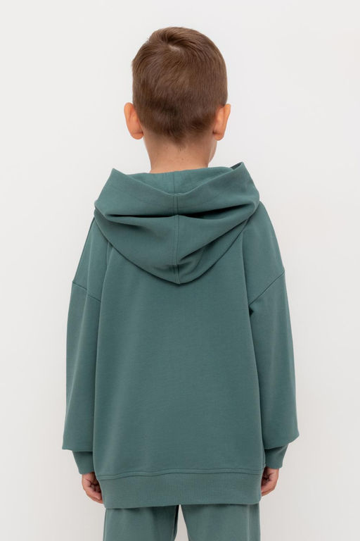 КР 302733-1/темный малахит к556 джемпер (худи) для мал - Crockid фото 3