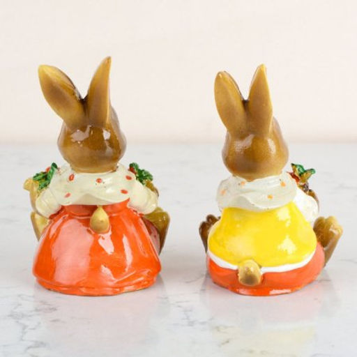 Цена за 2 шт. Фигурка Кролик с морковкой 10 см / DY1599-1 /уп 4/240/Пасха - Галеонтрейд фото 4