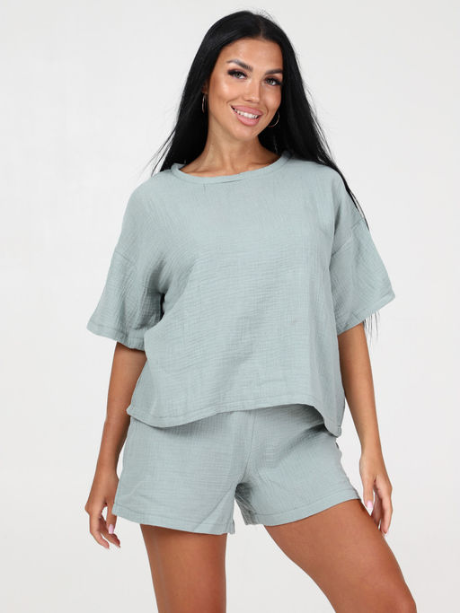 575 ПИЖАМА (шорты) (Фисташка) - А-дина фото 2