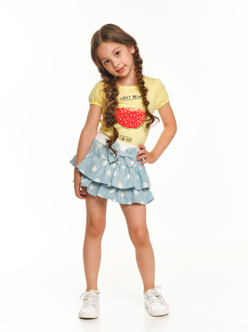 Футболка с принтом UD 6525 желтый - Mini maxi фото 3