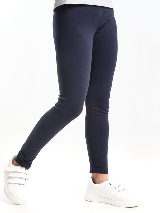 Бриджи лосины однотонные 22-7508 т.синий - Mini maxi фото 2