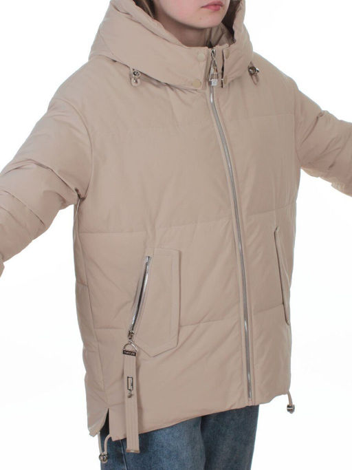 2387 BEIGE Куртка зимняя женская (150 гр. холлофайбер)