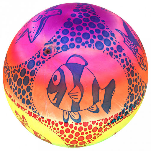 Мяч игровой Подводный мир д18см, радужный, ПВХ (Китай) - Домашняя мода фото 2