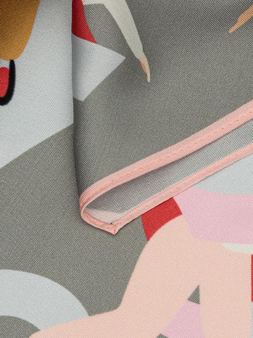 Платок жен. виск+шелк 45х120 LG34-418-19 - Labbra фото 2