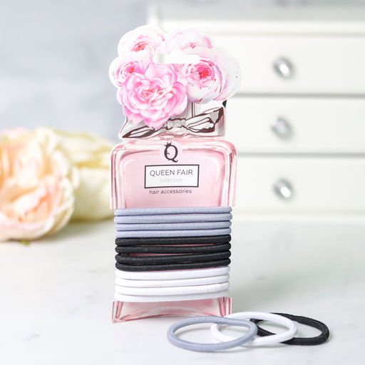 Цена за 3 шт. Резинки для волос «Элегантность», набор 12 шт., классика, 6.5 см, МИКС