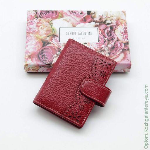 Женская кожаная визитница Sergio Valentini СВ 8086-010  фото 4