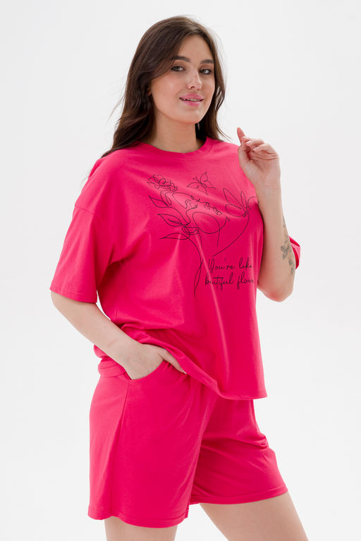 Пижама женская из кулирки Дива клубника - Амадэль фото 8
