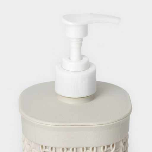Дозатор для мыла «Вязание», 500 мл, белый ротанг