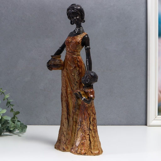 Фигурка полистоун «Мать и дочь. Африка», 35×13 см