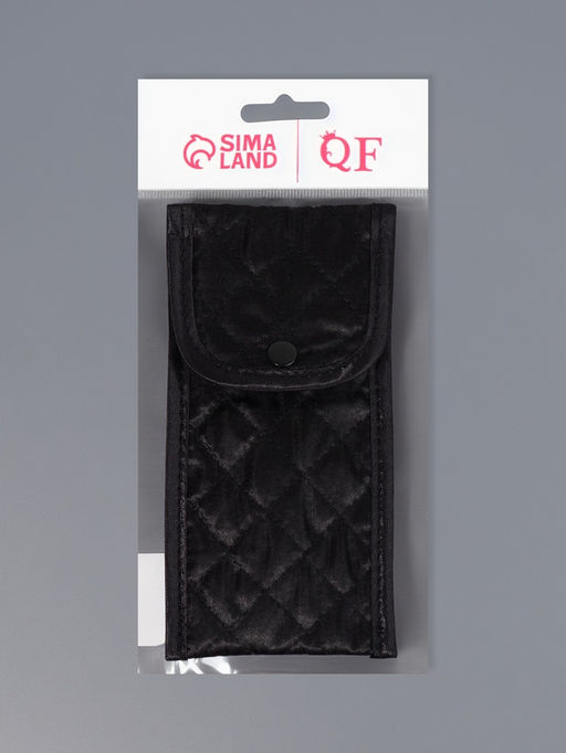 Цена за 3 шт. Набор кистей для макияжа SMOKY, 5 шт., футляр с зеркалом, чёрный