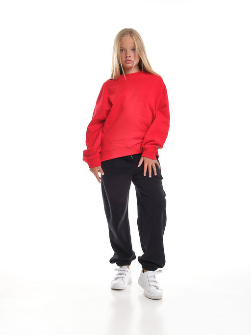 Толстовка для девочки 22-7632 красный - Mini maxi фото 3